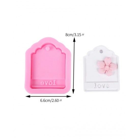 Geometric frame template love comment