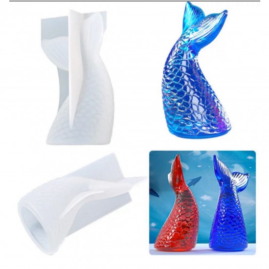 Decorative flower vase silicone mold