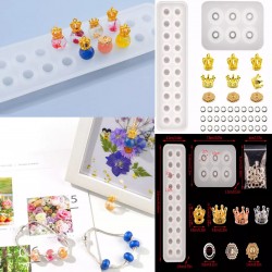 Silicone mold for making bracelets, necklaces and necklaces