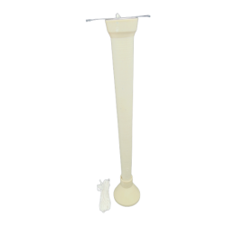 Cylindrical tube candle mold with base