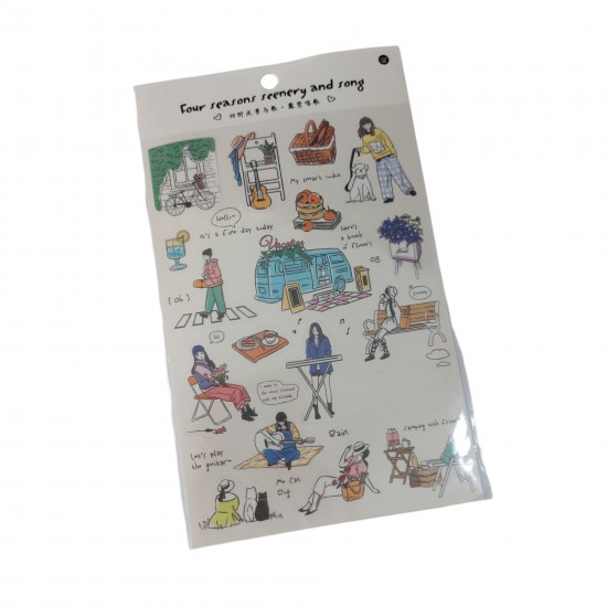 Girl Diary Stickers