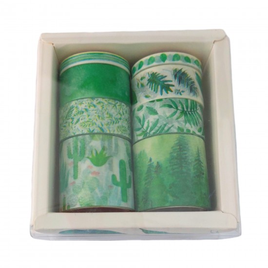 Green colored tape stickers