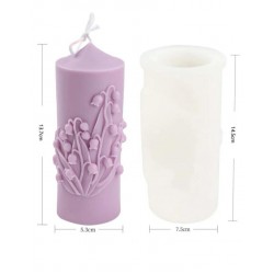 silicon mold for candles with floral patterns