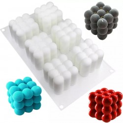 Silicone Bubbles 6 Candles Mold