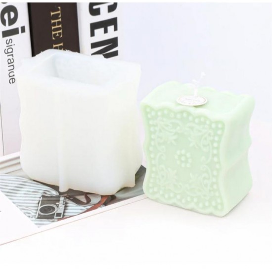 embossed silicone candle mold