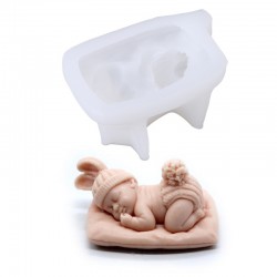 sleeping baby silicone mold