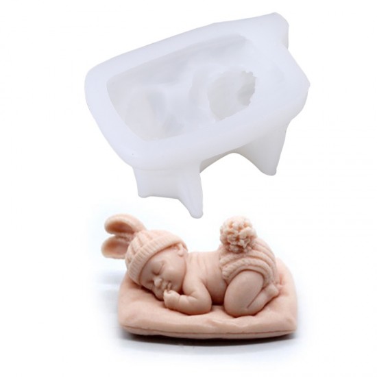 sleeping baby silicone mold