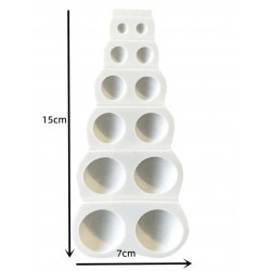 Gray circular balls design template 