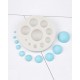 One-piece round cake mold 