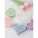 Transparent striped heart template 