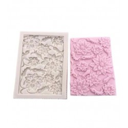 Rectangular flower pattern template 