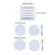 Transparent silicone coasters 5 pieces 