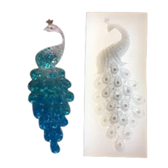 Peacock silicone mold