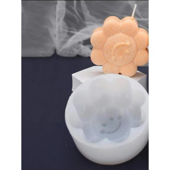 smiley rose silicone mold