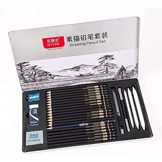 neon charcoal pencils
