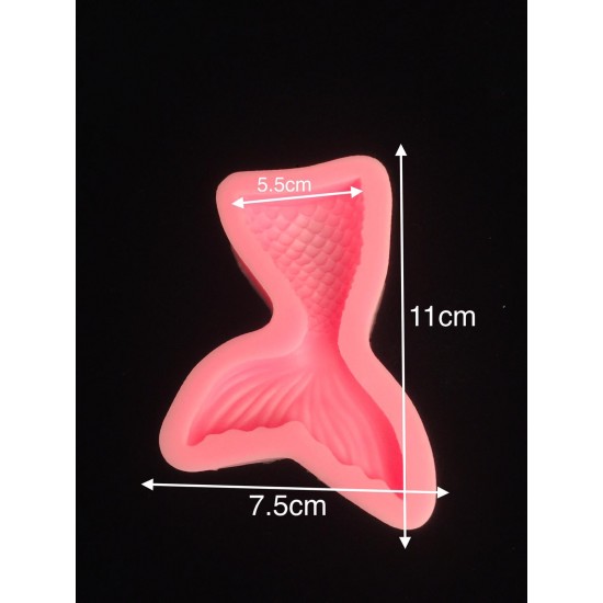 Fishtail mermaid silicone mold