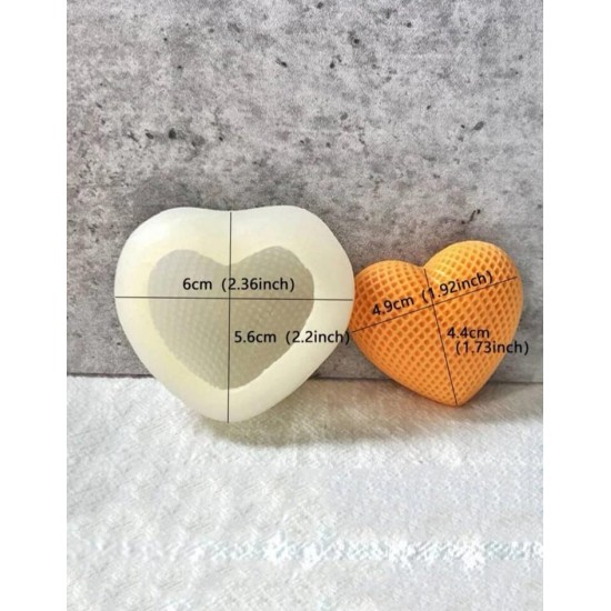 silicon heart embossed mold