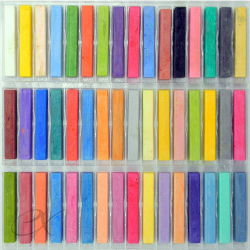 48 Chalk Pastels, Soft Pastels - Colored Chalk Set | Hair Chalk | Pastel Chalk, Drawing Chalk, Square Chalk | Gifts For Artists