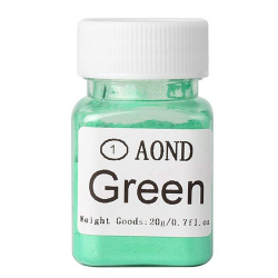 AOND Colored Mica Powder for Soap Making(Total 120g/4.2oz) Bath Bomb Dye Coloring Powdered Pigments Set for Makeup, Bath Bomb, Epoxy Resin - Green