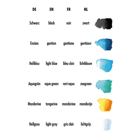 Marabu-Creative Graphix Aqua Pen Metropolitan 6pc Set