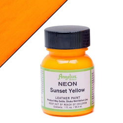 Angelus Acrylic Leather Paint Neon Sunset Yellow – 29ml