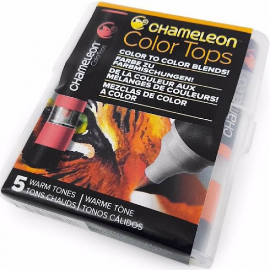Chameleon Color Tops, Floral Tones 5-Pen Set WARM TONE