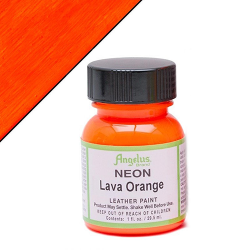 Angelus Acrylic Leather Paint Neon Lava Orange – 29ml