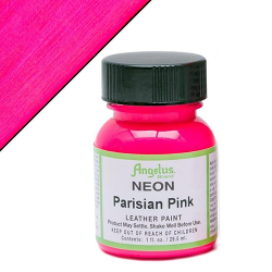 Angelus Acrylic Leather Paint Neon Parisian Pink – 29ml