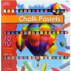48 Chalk Pastels, Soft Pastels - Colored Chalk Set | Hair Chalk | Pastel Chalk, Drawing Chalk, Square Chalk | Gifts For Artists