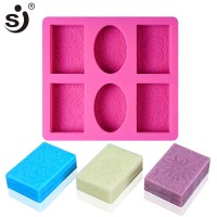 Soap silicone mold with patterns and decorations