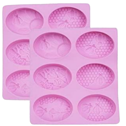 Silicone mold for flower and bee shape