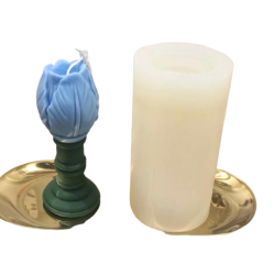 silicon flower candle mold