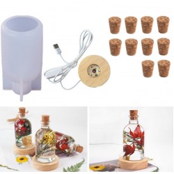 luminous bottle silicone mold