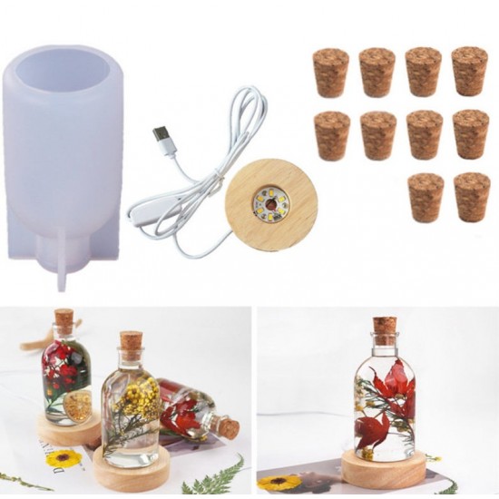 luminous bottle silicone mold