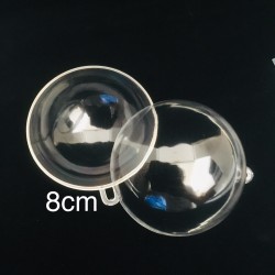 Transparent Plastic Bath Bomb Mold 8cm