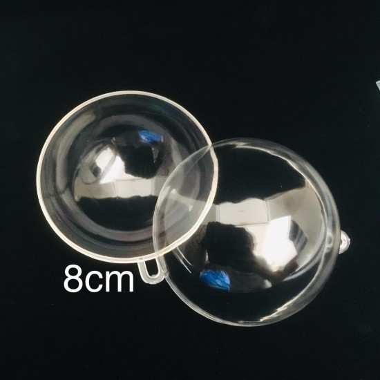 Transparent Plastic Bath Bomb Mold 8cm