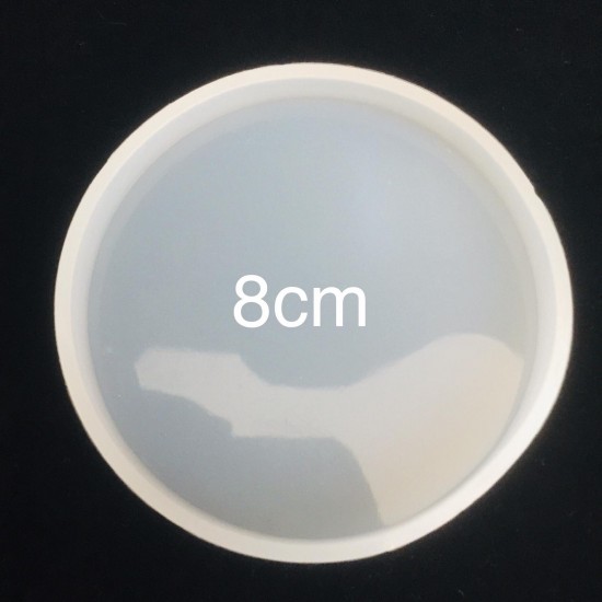 8cm round silicon coaster mold