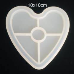 silicon heart coaster mold