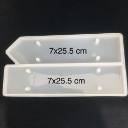 Silicon mold for a hanging sign for the car, office and home