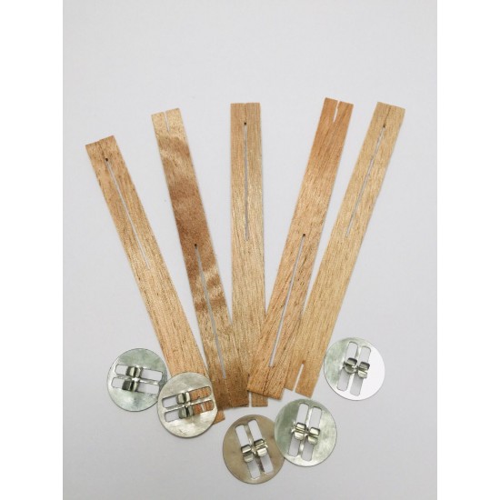 Wooden wax wick 5 wicks